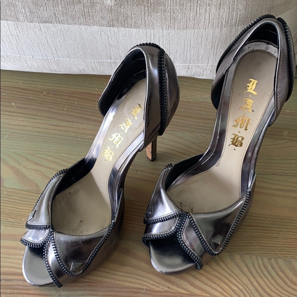 LAMB Platform Rocker Sky High Heels 7.5 - Picture 2 of 8